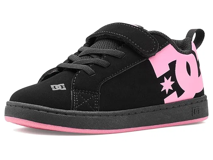 Кроссовки детские Court Graffik Elastic DC Kids, Black/Pink