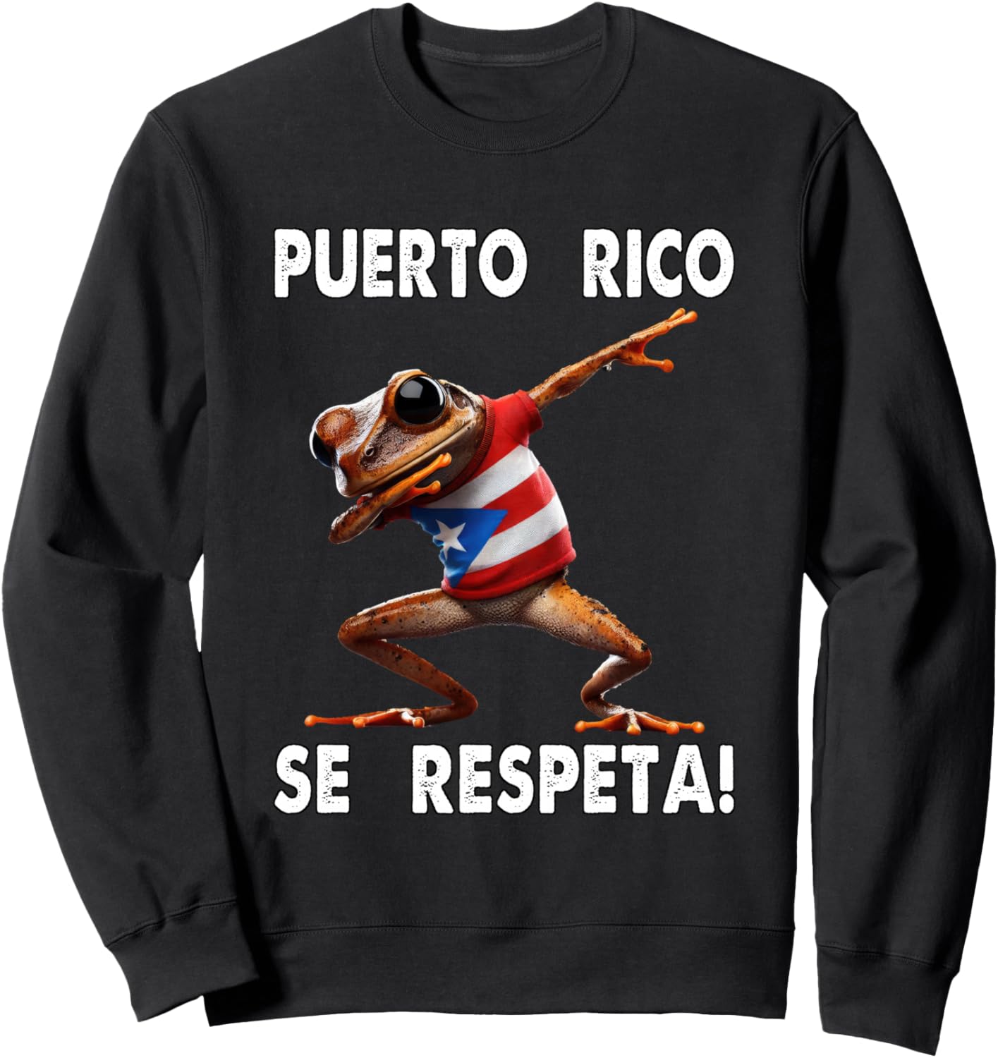 

Толстовка с флагом Puerto Rico Se Respeta Coqui Dove PR Boricua Puerto Rico Se Respeta Collection, More Here, черный