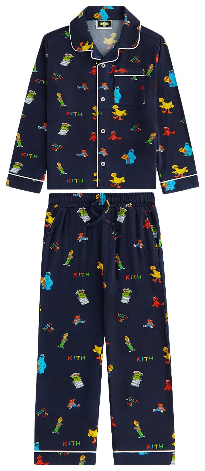 

Детский пижамный комплект Kith Kids x Sesame Street, синий