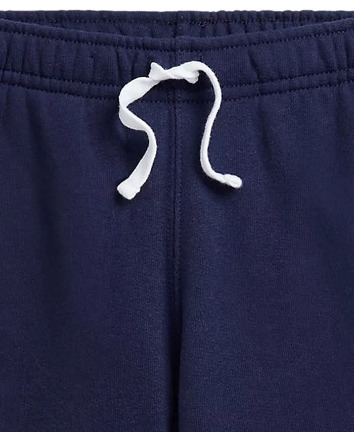 Детские и для маленьких девочек флисовые джоггеры Polo Ralph Lauren, синий — фото 3