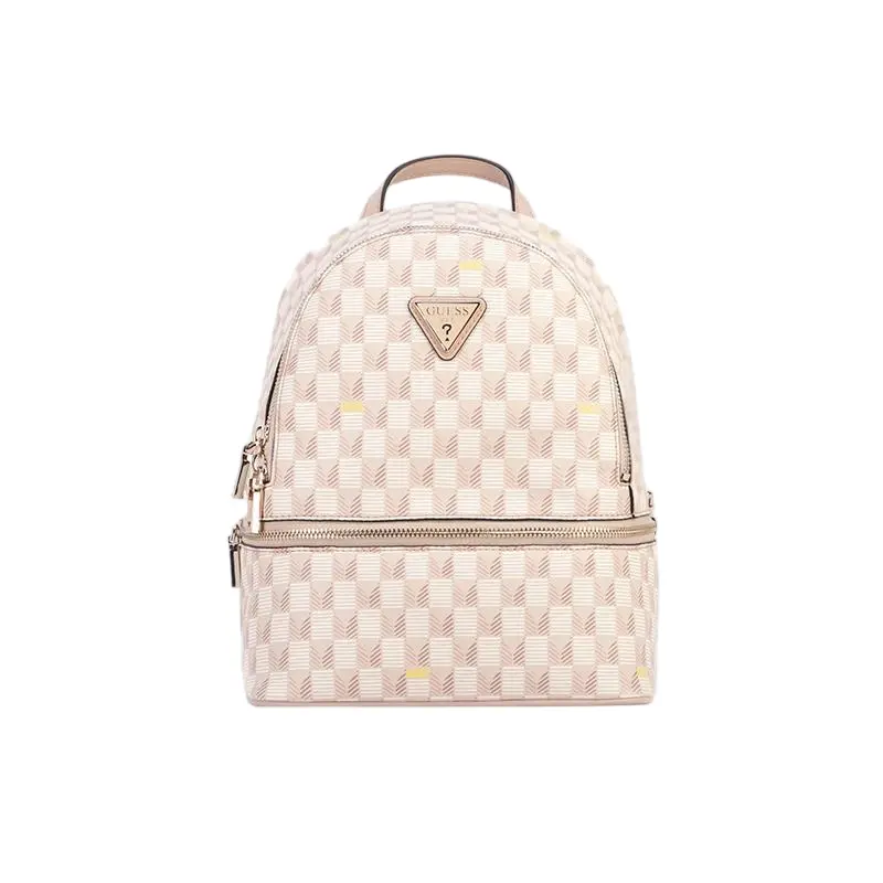 

GUESS Синтетический кожаный рюкзак женский красный черный бежевый, Rouge Red