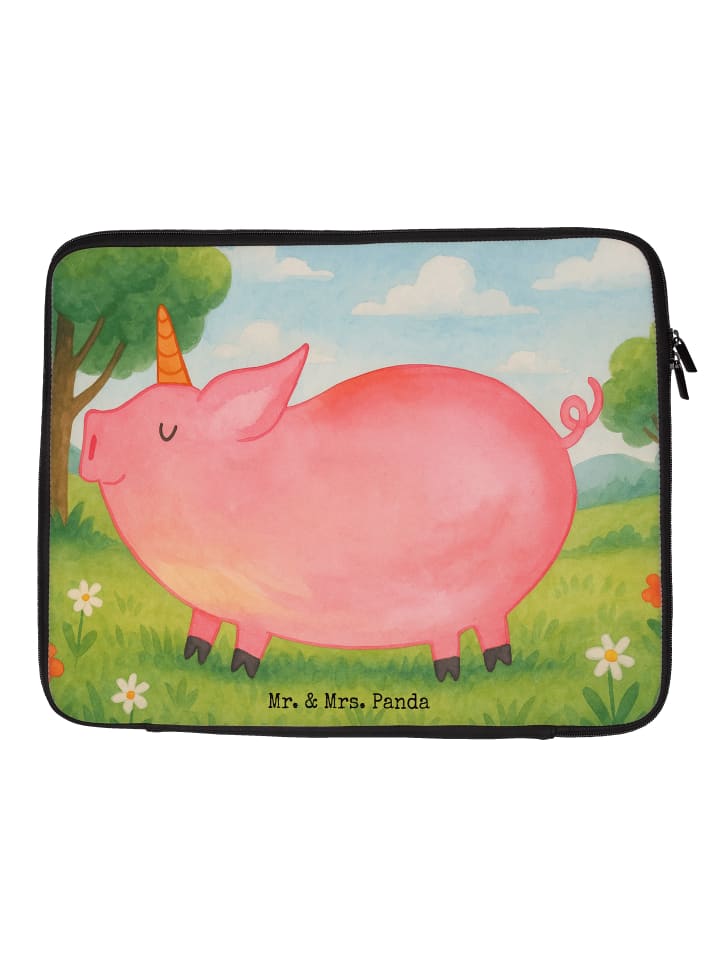 

Mr. & Mrs. Panda Сумка для ноутбука с изображением единорога и свиньи, без надписи, белого цвета