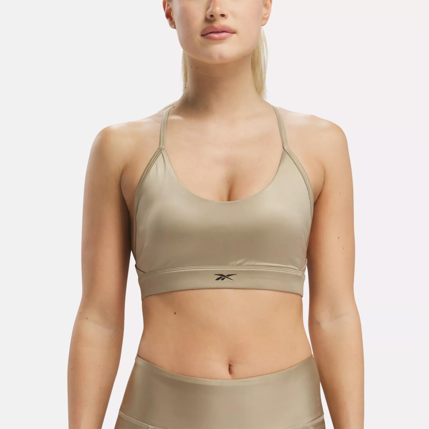 

Бюстгальтер с бретелями Lux Shine Reebok, цвет Boulder Beige