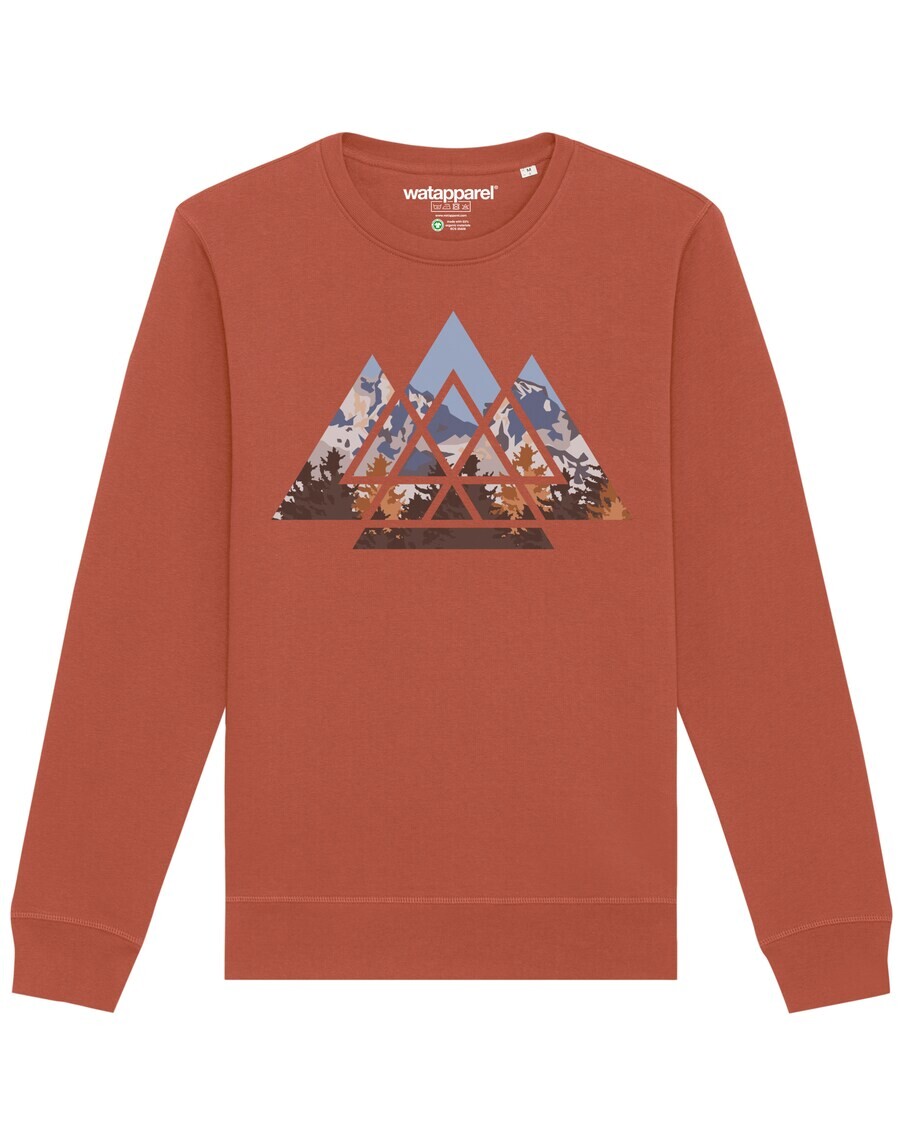 

Свитер Watapparel Sweatshirt Geometric Landscape, светло-коричневый