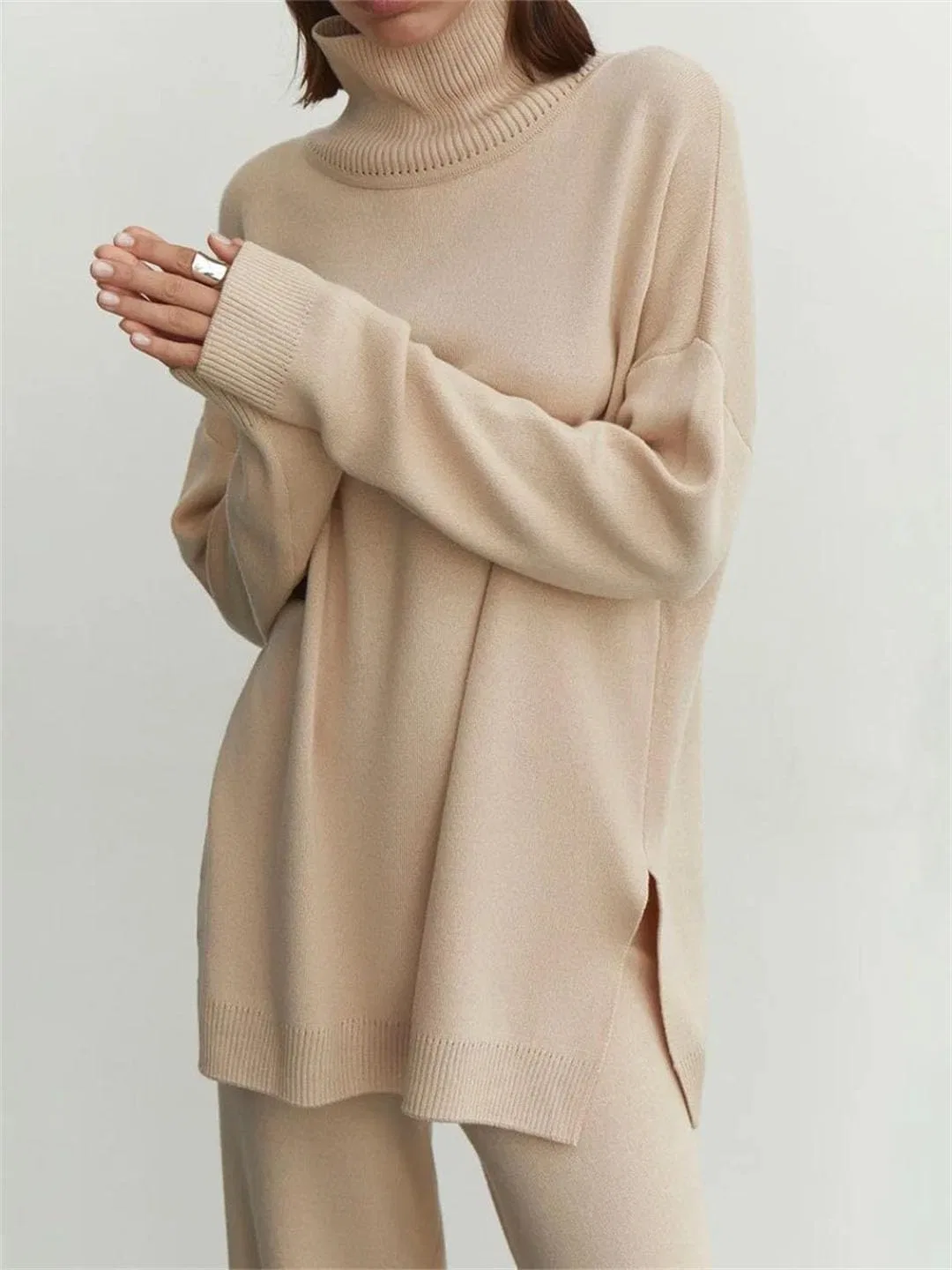 Женский спортивный костюм трикотажный Beige