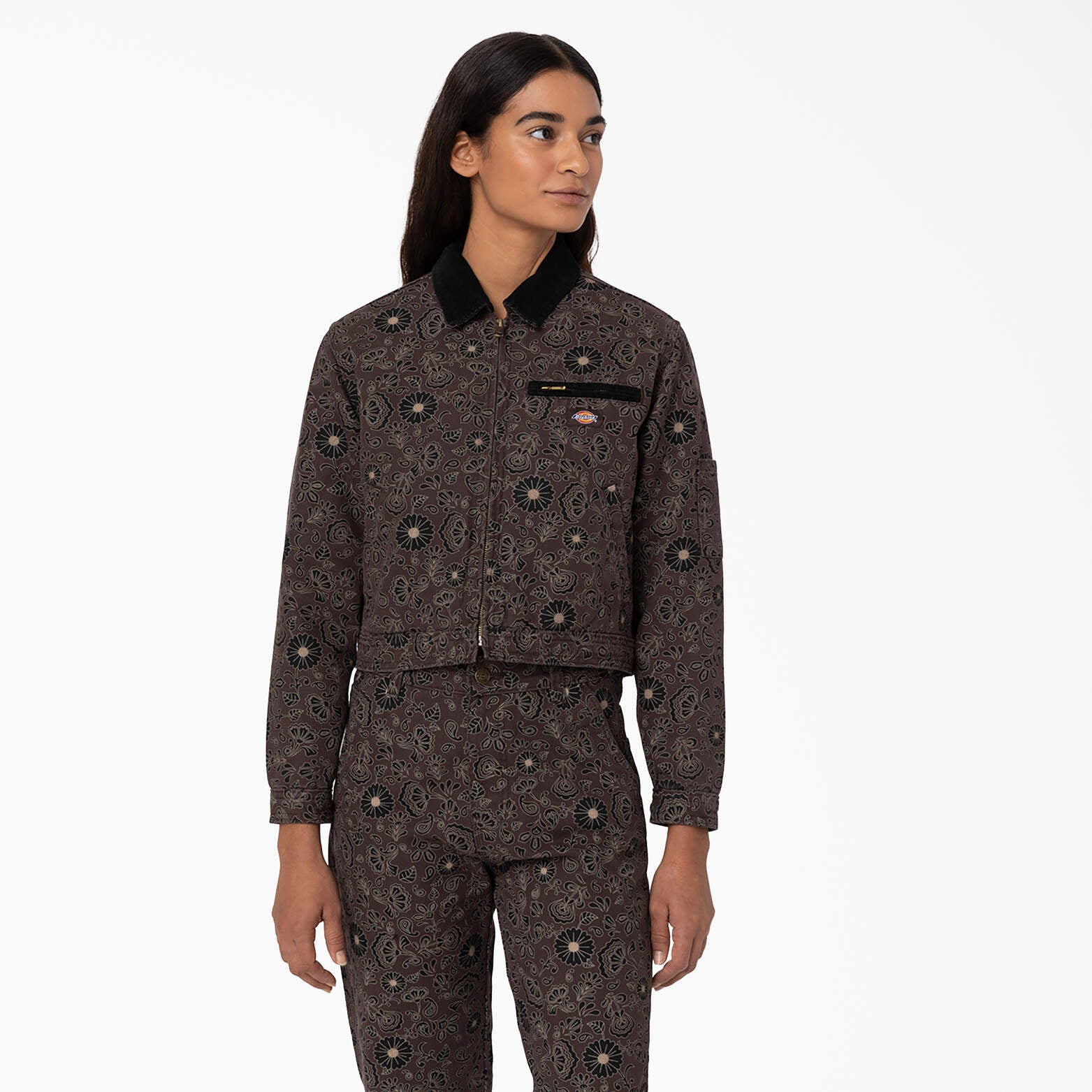 

Женская куртка Dickies Ellis Floral Duck Canvas, цвет dark floral (fcr)
