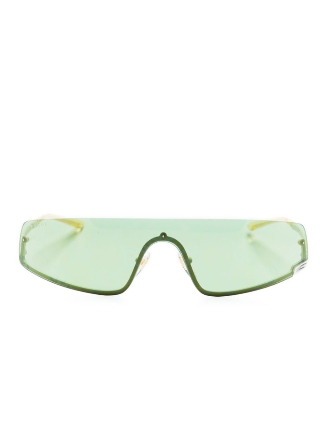 

Gucci Eyewear солнцезащитные очки с декором Square-G, зеленый