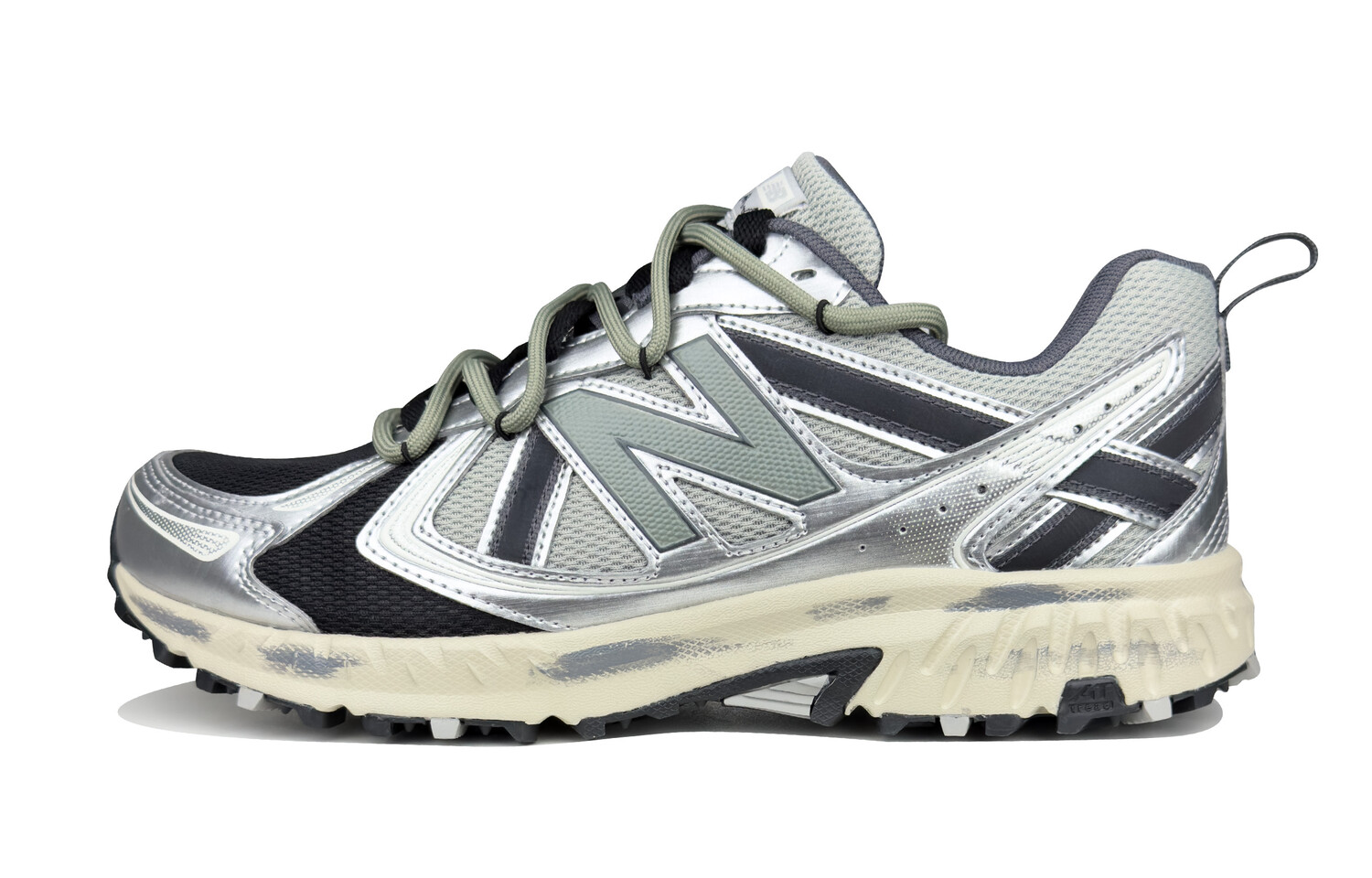 

Кроссовки NB 410 унисекс с низким верхом серебристо-серые черные New Balance