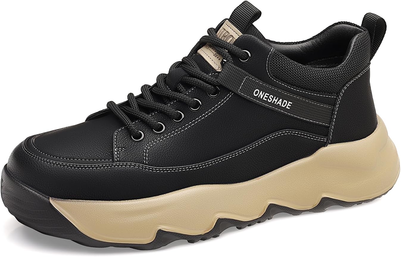 

Мужские легкие спортивные кроссовки с прочной резиной, модные и удобные Meixi Mobile, черный