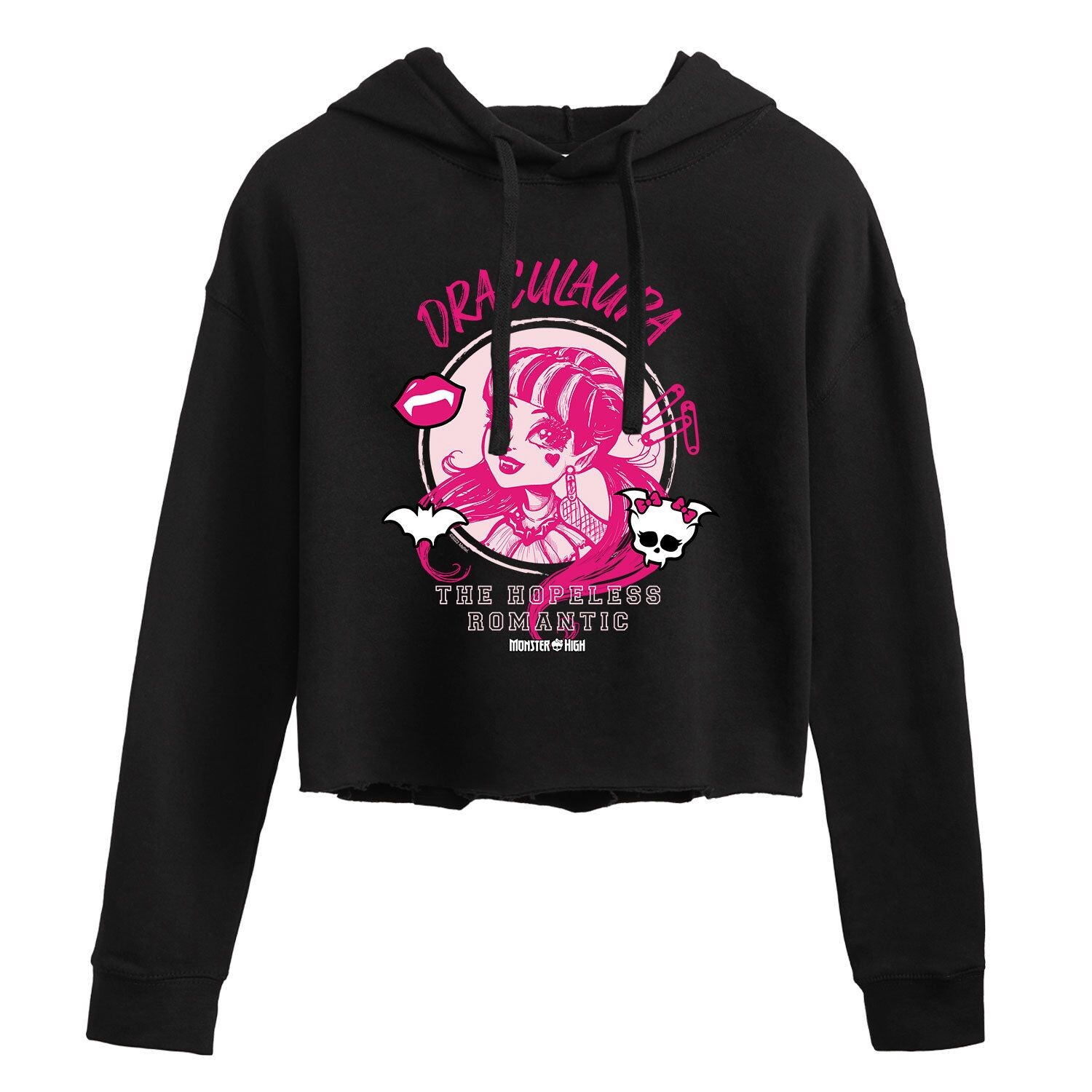 

Укороченная толстовка с рисунком Monster High для юниоров Draculaura «Hopeless Romantic» Licensed Character