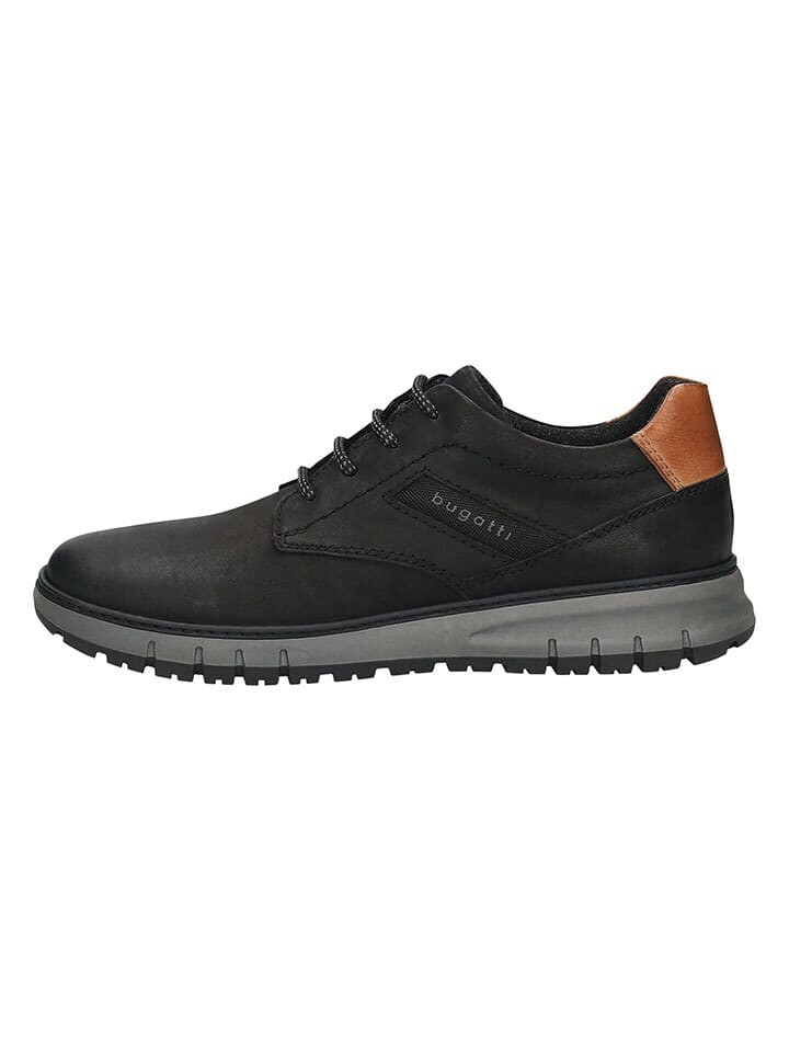 

Кроссовки на шнуровке Bugatti Leder-Sneakers, черный