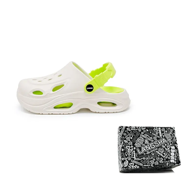 

Lanza Клоги унисекс бело-зеленые, цвет White Green