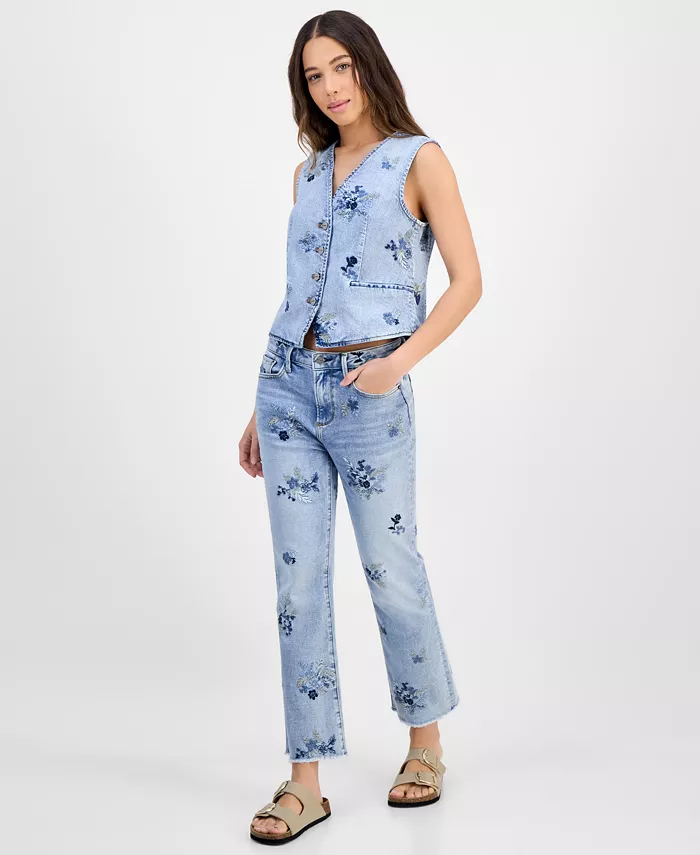 

Женские джинсы Roxy Summer Blues с высокой талией Driftwood, синий