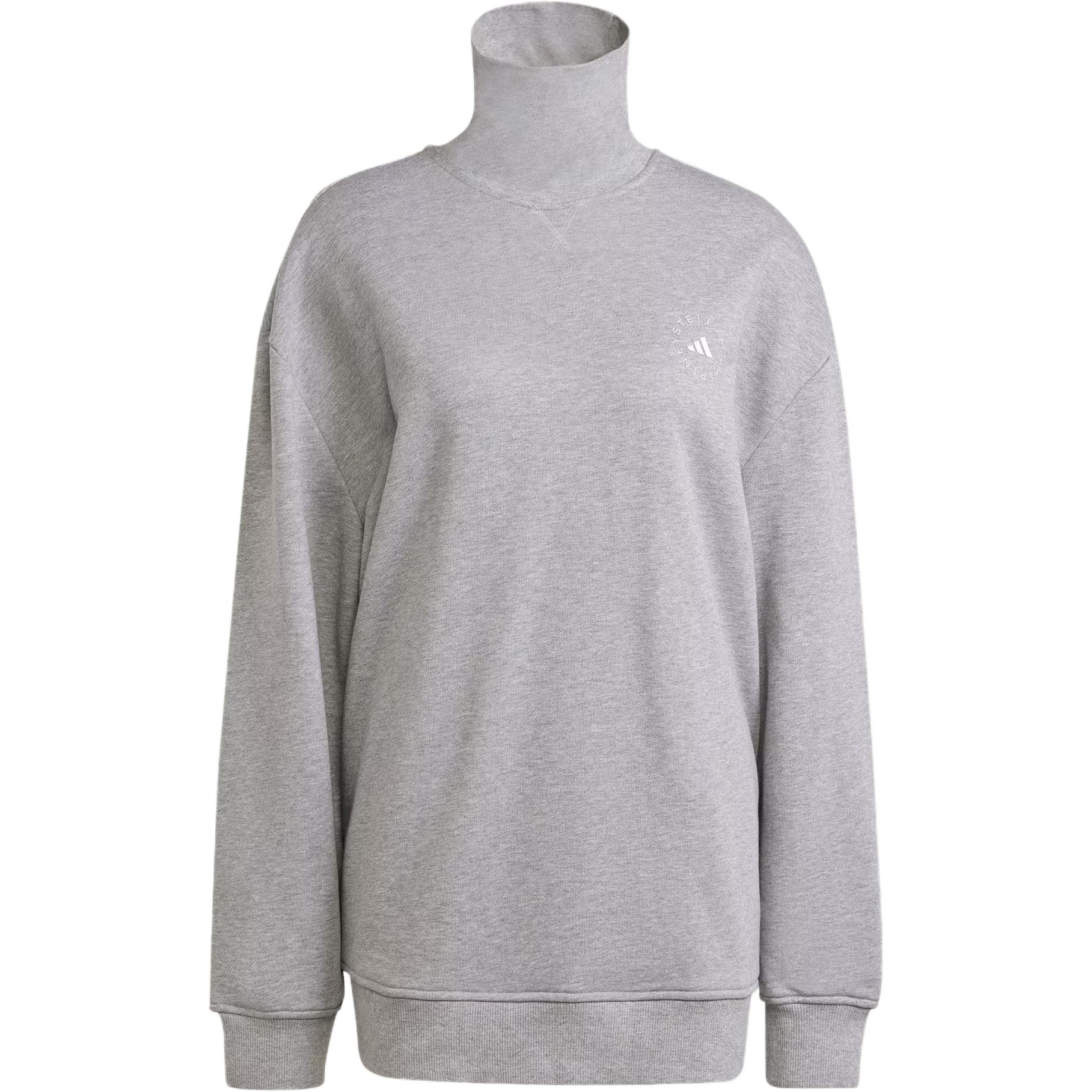 

Свитшот с высоким воротником Stella McCartney Женский Средний Тепло-серый Adidas