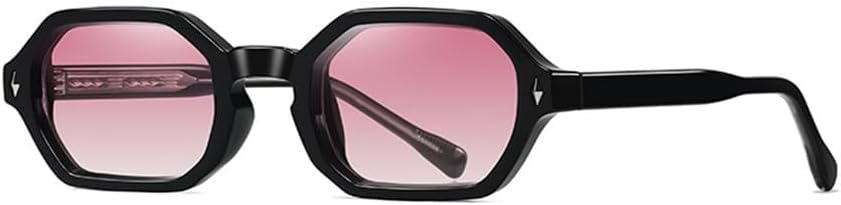 

Солнцезащитные очки UV400 - маленькая оправа в стиле панк с заклепками, подходят для вождения, для женщин и мужчин, бега и занятий спортом на открытом воздухе generic, Black Pink