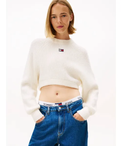 

Свитер Cropped fit Tommy Jeans, бежевый