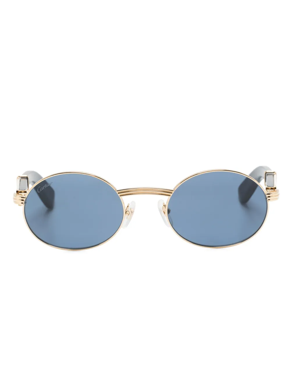 

Солнцезащитные очки в круглой оправе Cartier Eyewear, синий