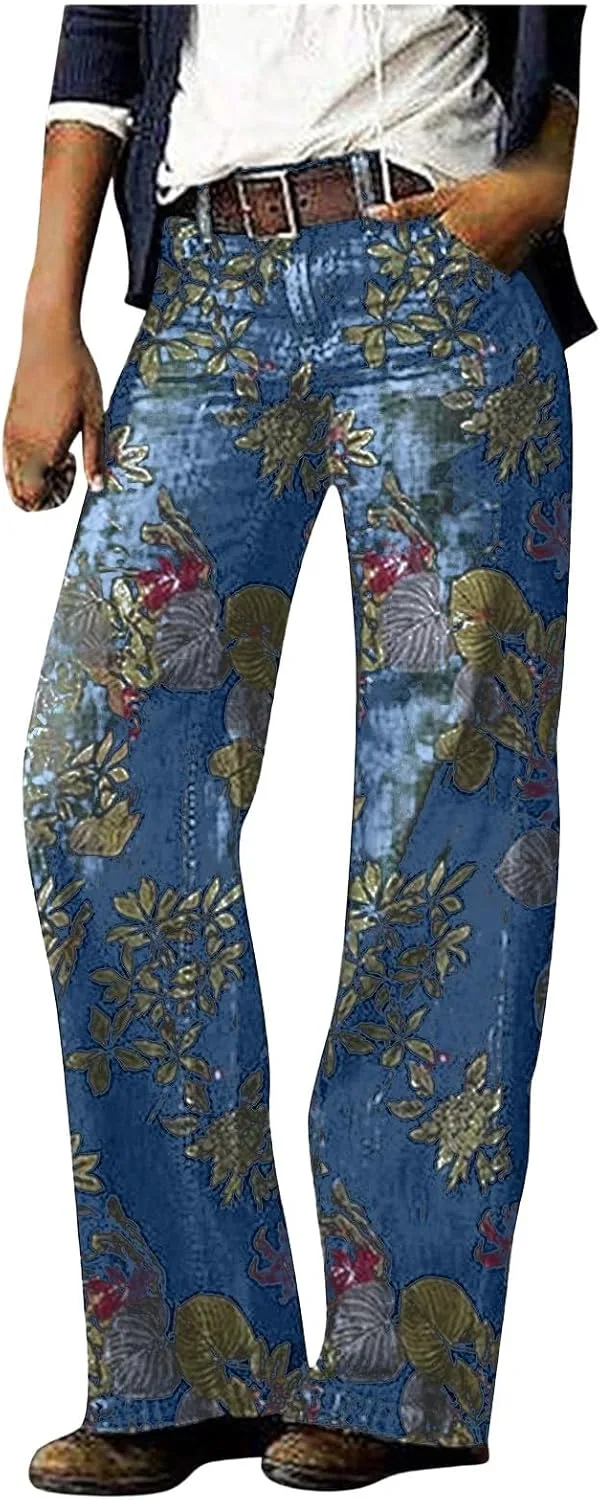 

Джинсы женские широкие с карманами