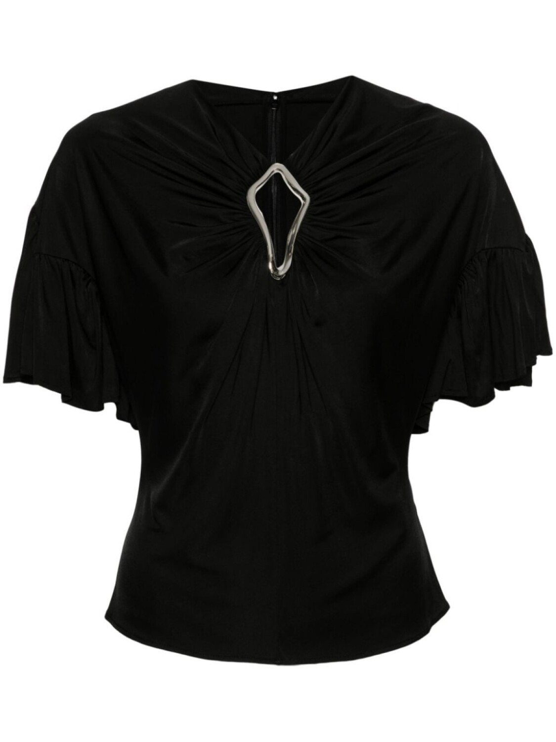 

Lanvin топ с люверсами, черный