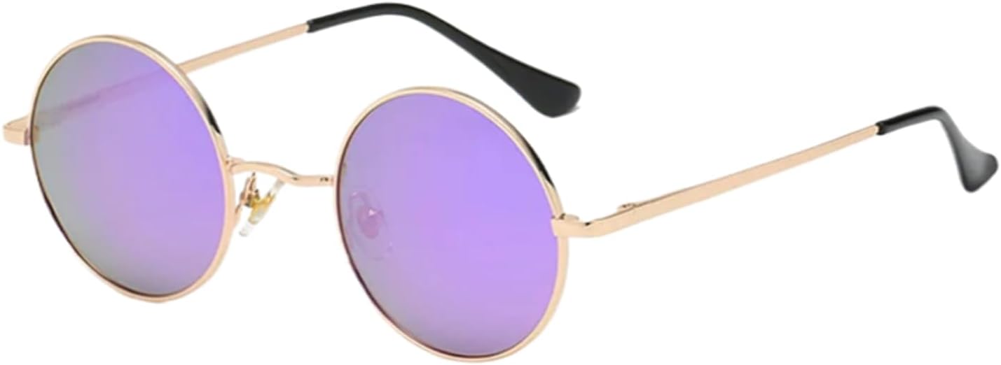 

Солнцезащитные очки с защитой от УФ-излучения UV400 | Маленькие круглые цветные линзы | для женщин и мужчин, для занятий спортом на открытом воздухе и вождения DSVIGF, 07