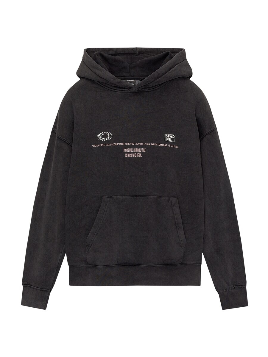 

Толстовка с капюшоном Pull&Bear Sweatshirt, черный