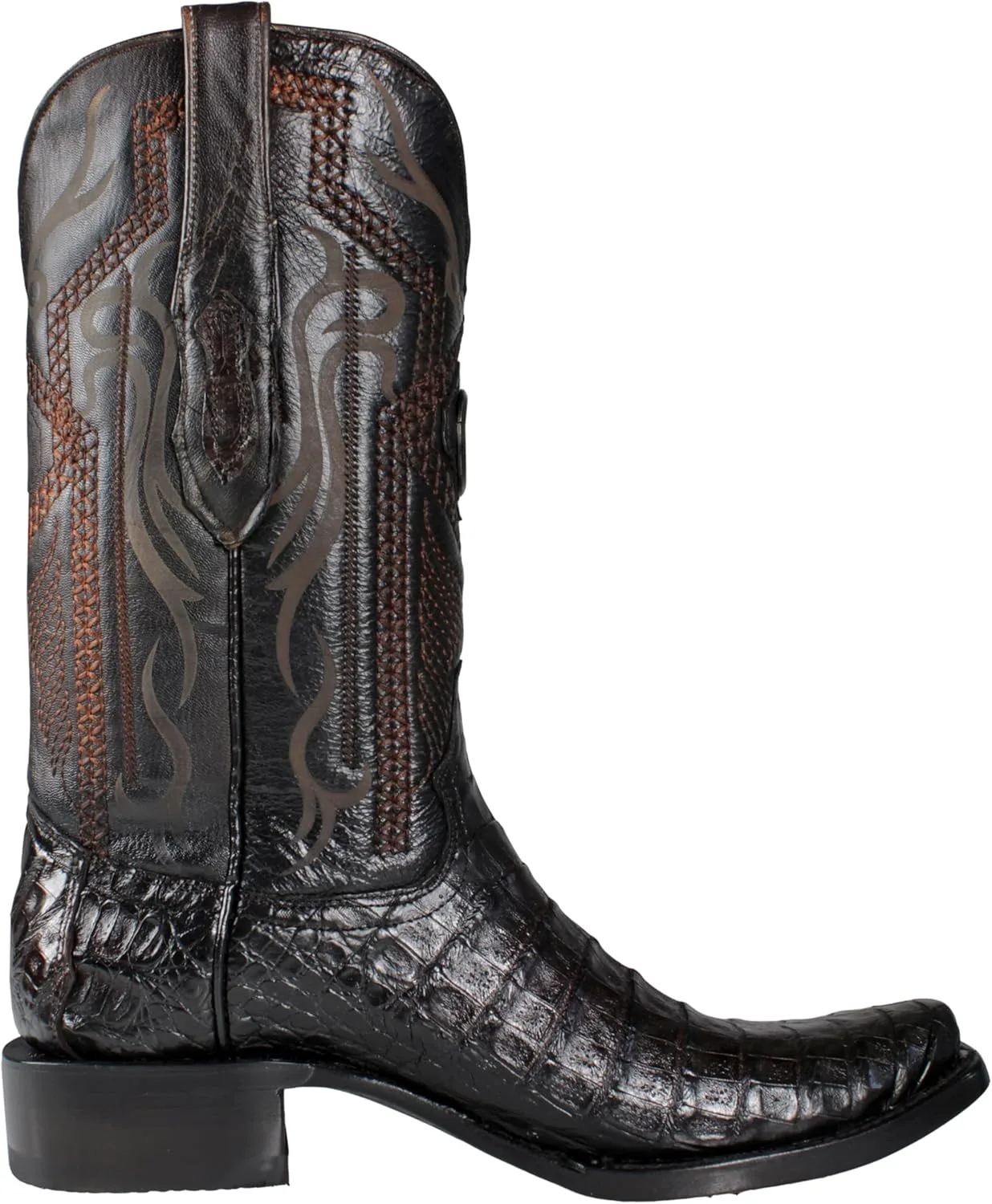 Ковбойские сапоги El General Authentic из кожи каймана, модель Nape Western 137 Generic, коричневый — фото 4
