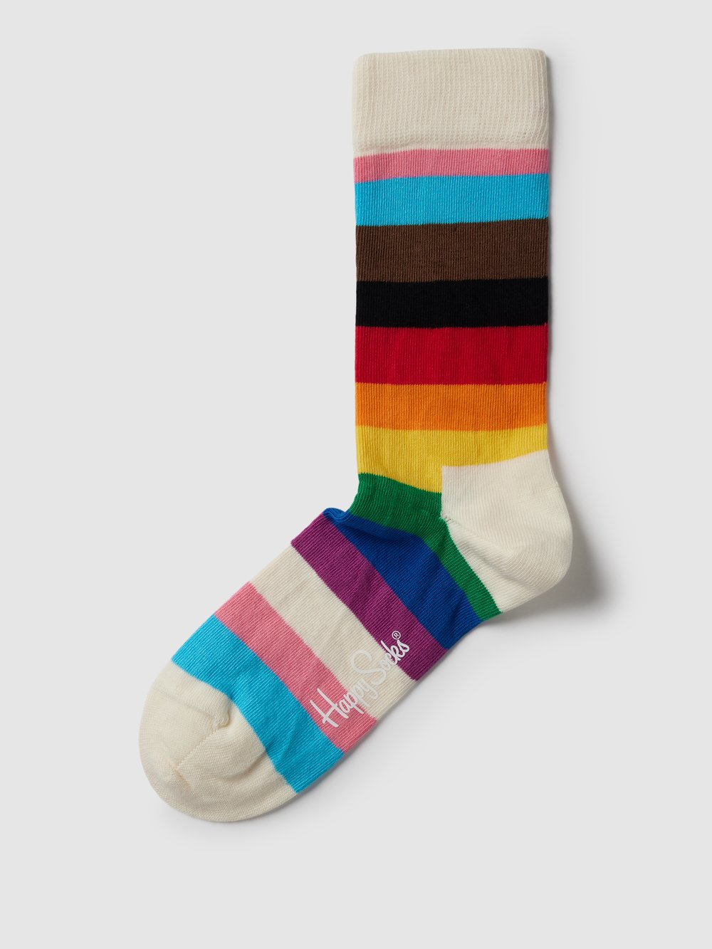 

Носки с узором по всей поверхности, модель «Pride Sunrise» Happy Socks, кремовый