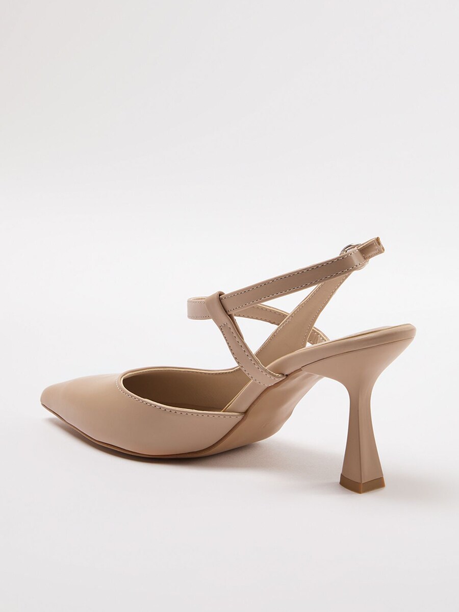 Туфли-лодочки с открытой пяткой Trendyol Classic, Beige — фото 3