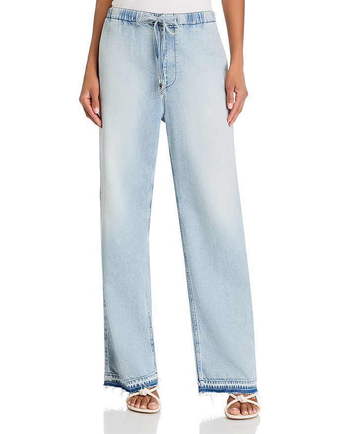

Логан Ультра Лёгкие Широкие Джинсы Kierra rag & bone, синий