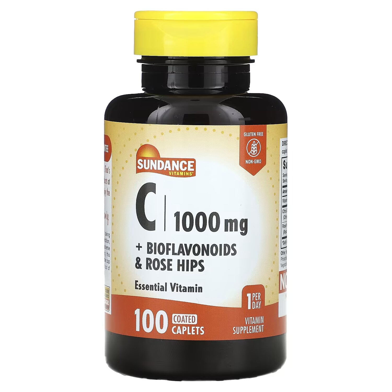 

Витамины C + биофлавоноиды и плоды шиповника Sundance Vitamins, 100 капсул