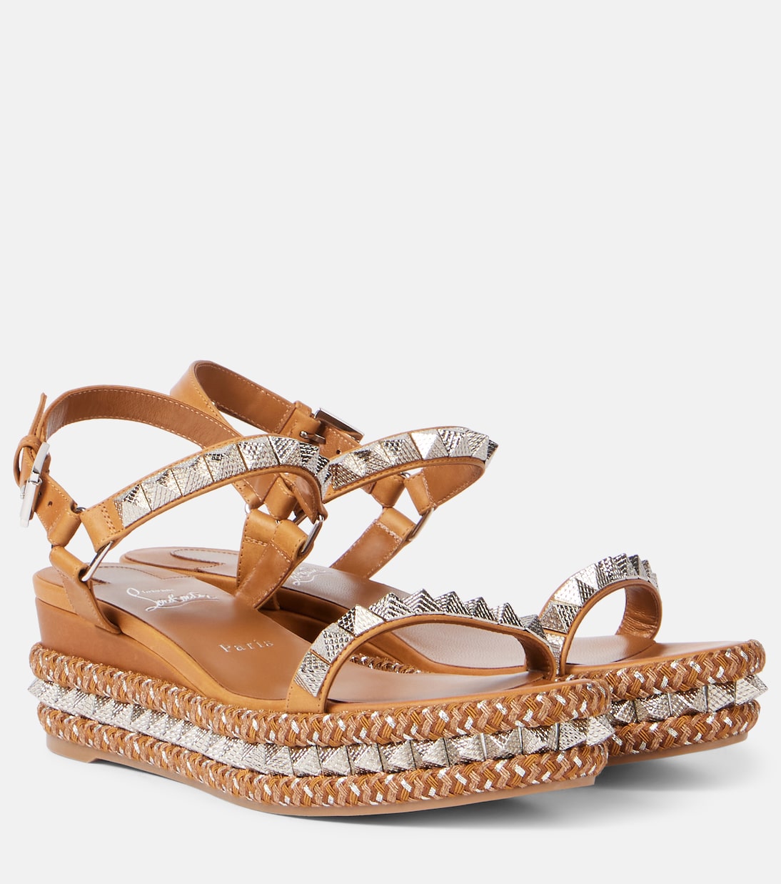 Пираклу 60 эспадрильи с шипами Christian Louboutin, Terra/Lin Terra