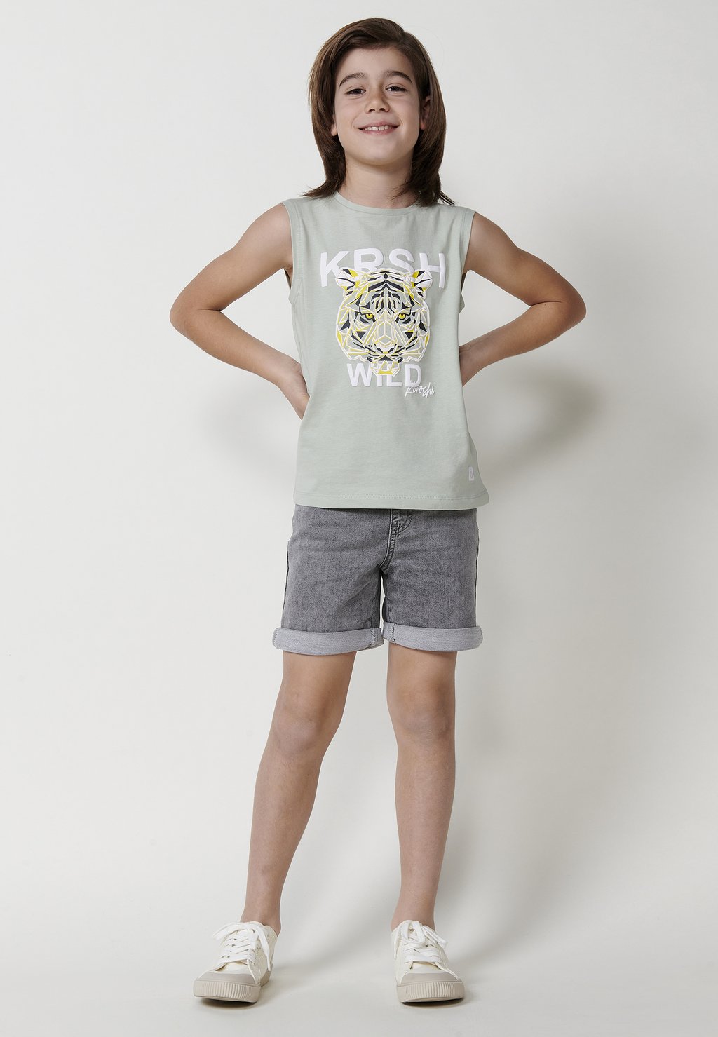 

Майка SLEEVELESS TANK Koroshi, цвет Kaki Khaki