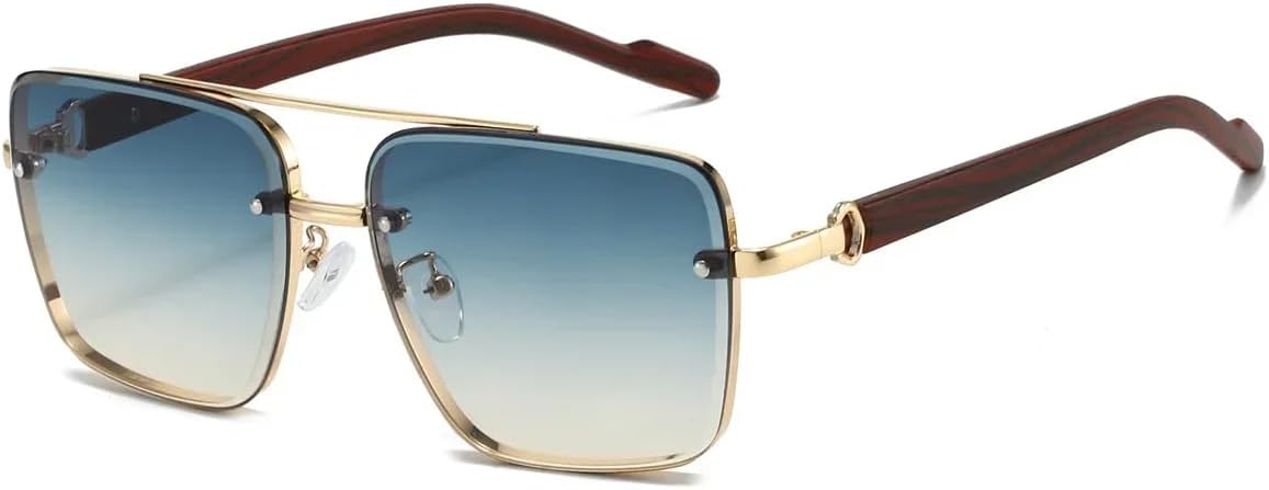 

Солнцезащитные очки с защитой UV400 | Двойная перемычка, металлические шарниры, градиентные линзы | Для женщин и мужчин, для занятий спортом на открытом воздухе и вождения (градиентный синий) (сине-желтый) LXLHWN, Blue Yellow