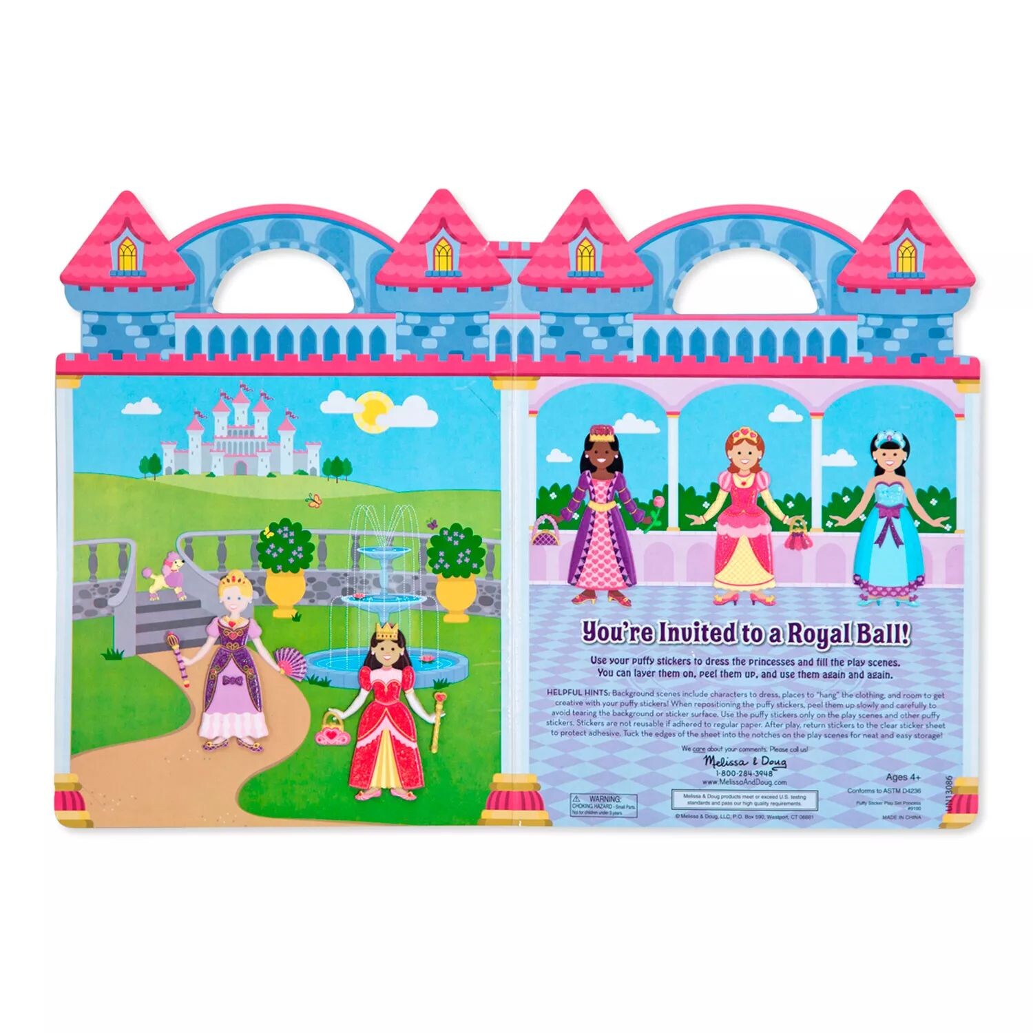 Набор пухлых наклеек «Принцесса и Русалка» от Melissa & Doug Melissa & Doug — фото 2