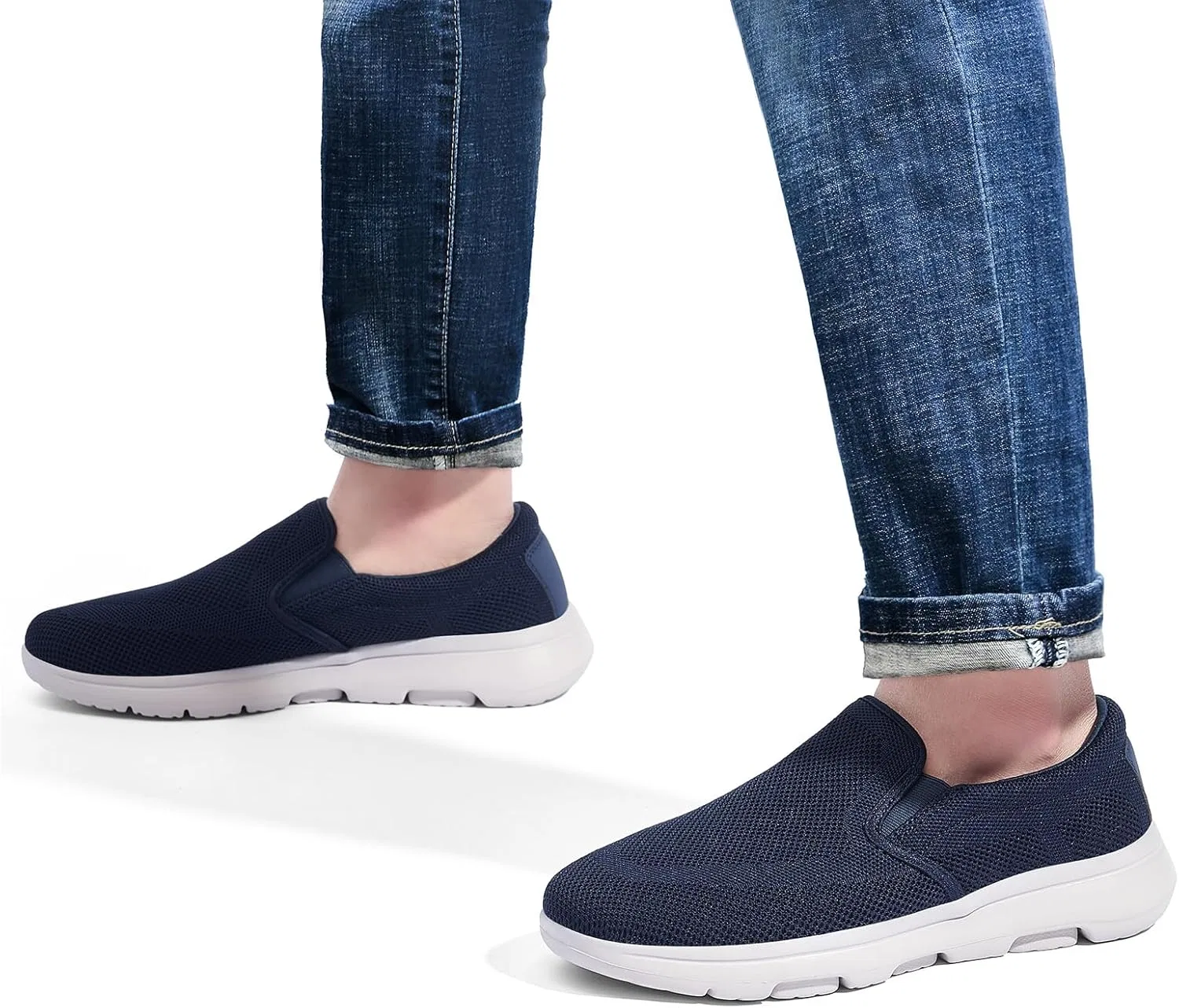 Мужские лоферы TIOSEBON Slip On Walking Loafers, синий — фото 2