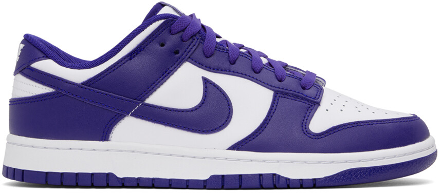 

Бело-синие кроссовки Dunk Low Retro Nike, White/Concord, Синий, Бело-синие кроссовки Dunk Low Retro Nike, White/Concord