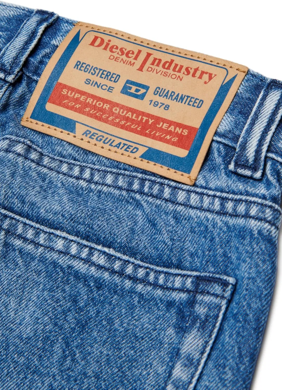 Джинсы Regular Fit Diesel, Blue Denim — фото 4