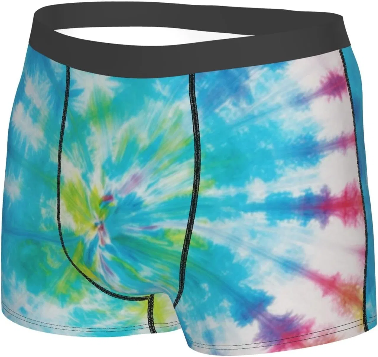 Боксеры с принтом Flamingo Palm Tree, Tie Dye Radial 4 — фото 3