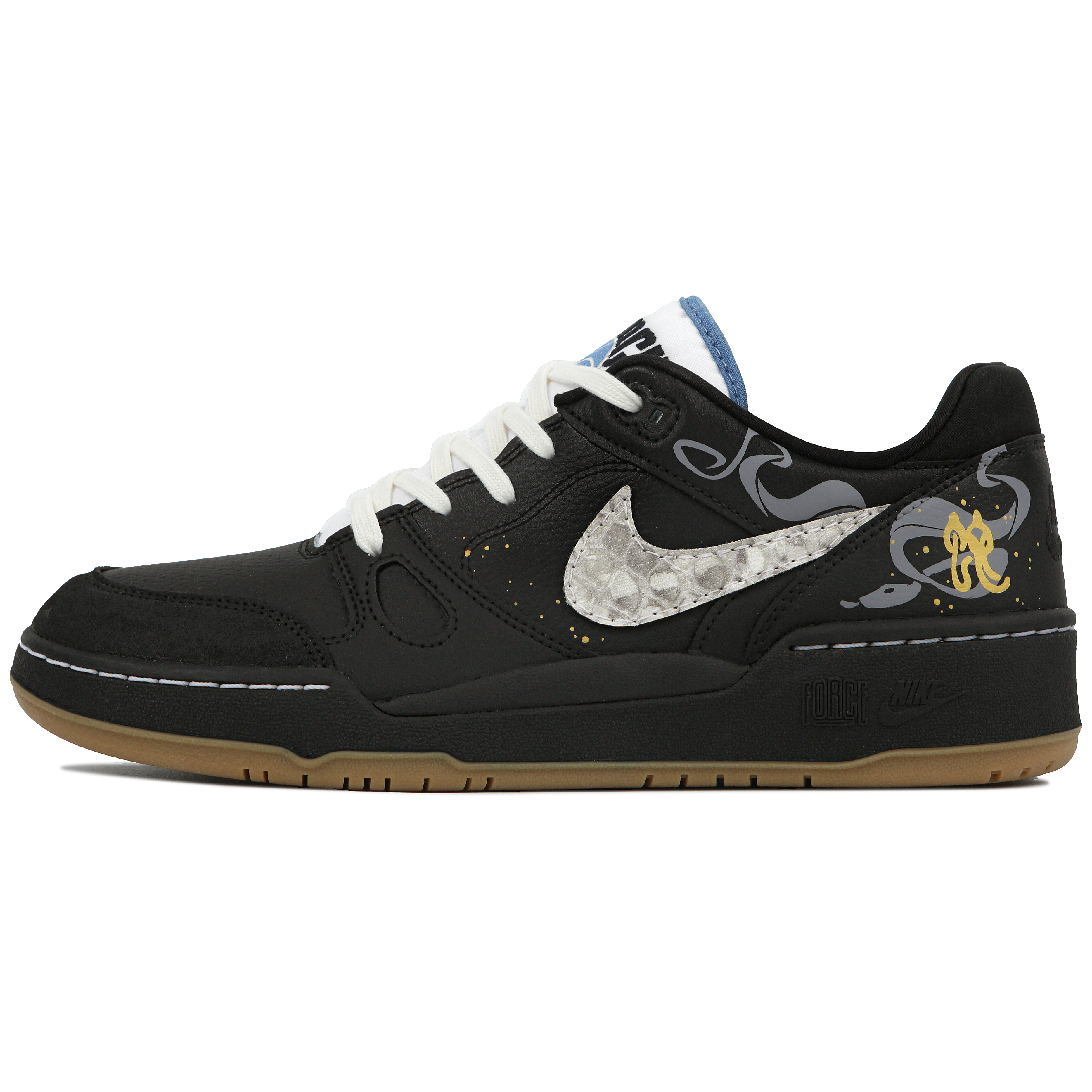 

Nike Кроссовки для скейтбординга Full Force Slip с низким верхом, мужские, черные