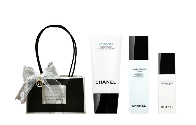 CHANEL Набор Camellia Cleansing Milk+Toner для ухода за кожей увлажняющий, питающий, восстанавливающий, увлажняющий подарок для девушки — фото 3