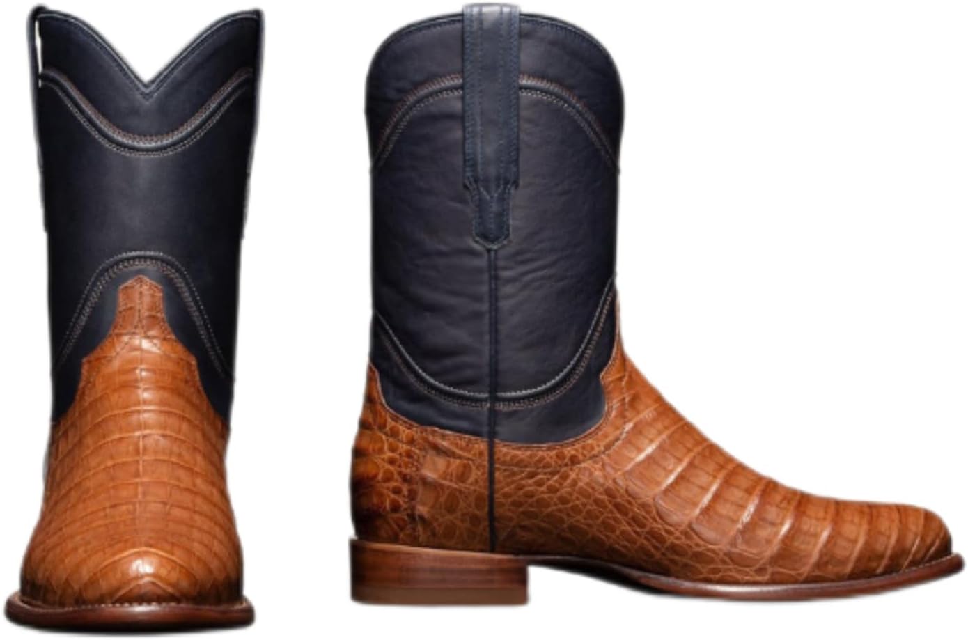 

RUMITY Ретро заостренные рыцарские сапоги, повседневная мода, мужские и женские водонепроницаемые кожаные ботинки, 38-48 (кофе, 40), коричневый