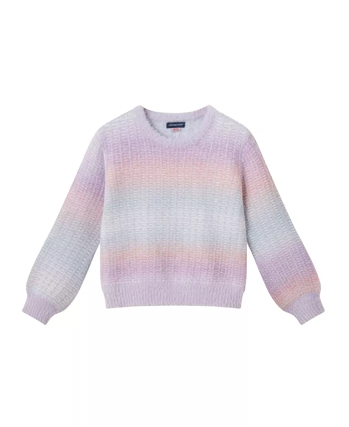 

Женский свитер с омбре-ресничками Andy & Evan, фиолетовый