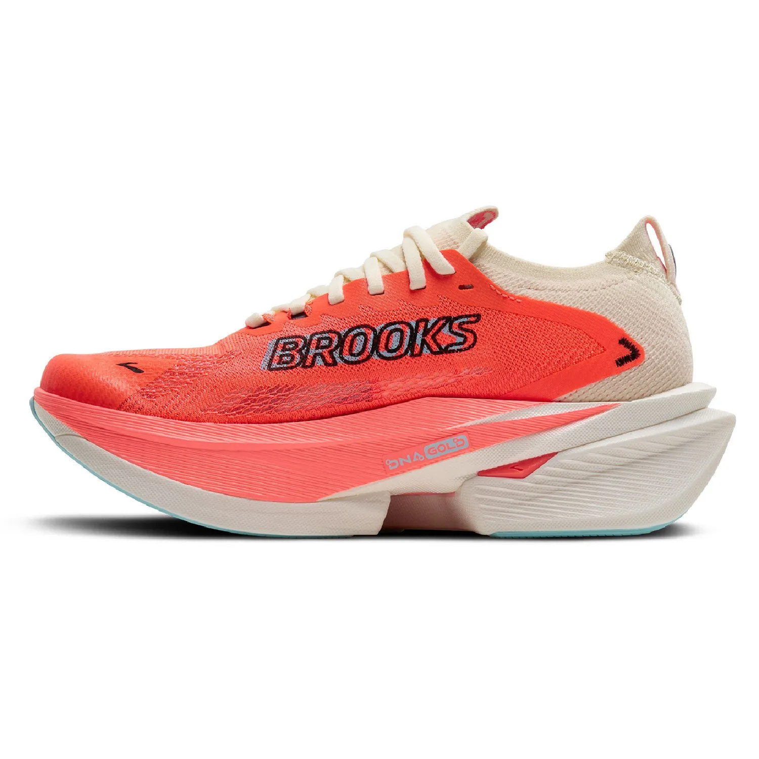 Женские кроссовки Hyperion Max 3 для бега по дороге Brooks, Coconut/Fiery Coral/Atomizer — фото 2