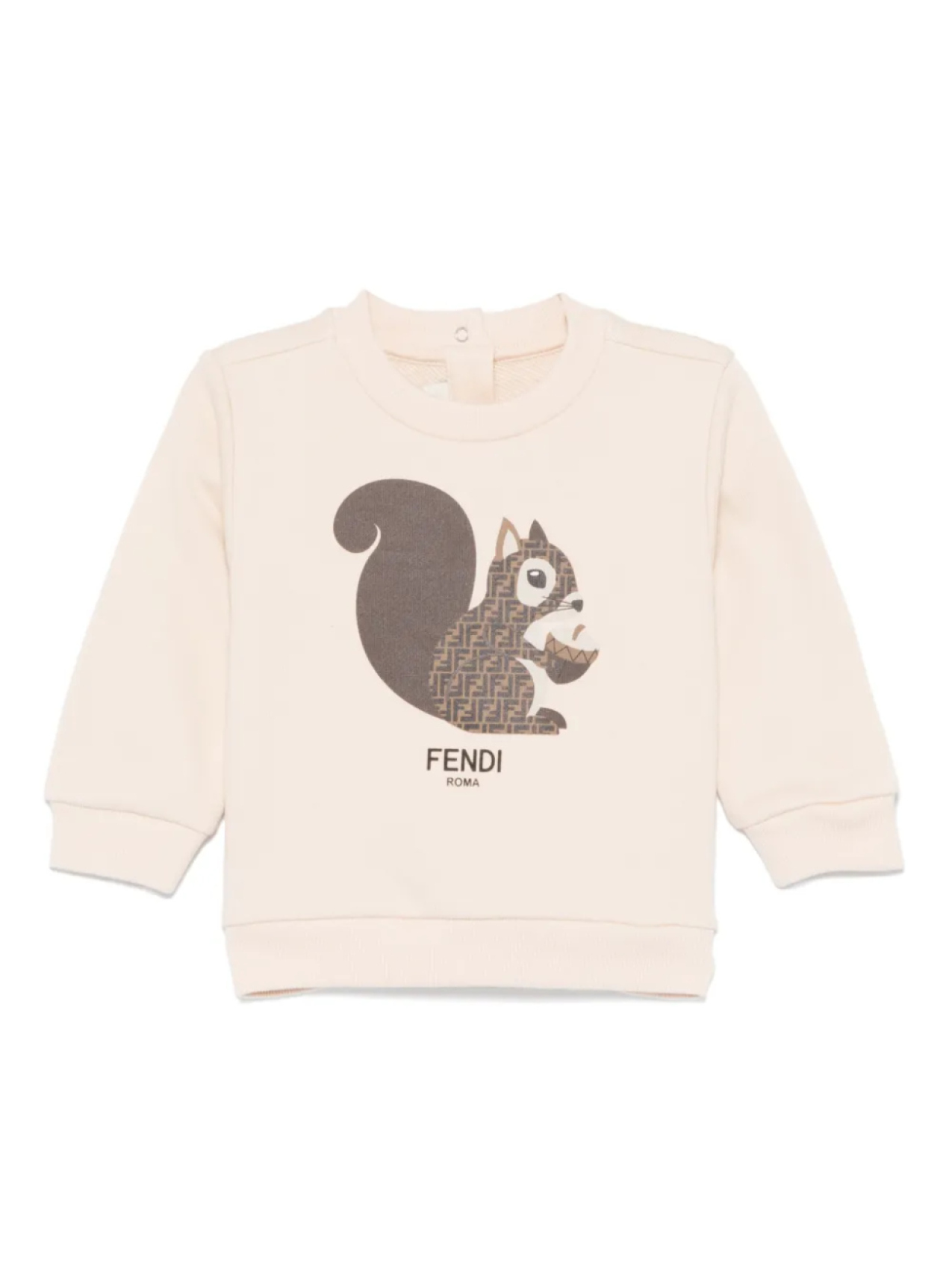 

Толстовка с принтом Fendi Kids, нейтральный