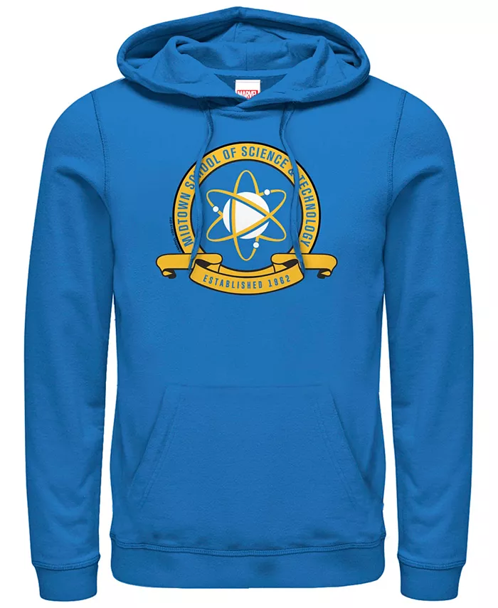 

Толстовка с капюшоном Marvel для мужчин "Spider-Man Homecoming Midtown School of Science Emblem" Fifth Sun, синий