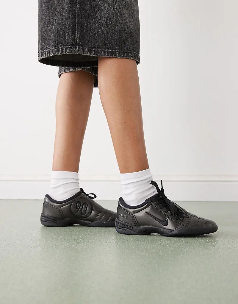 Кроссовки Nike T90 Metallic черного цвета