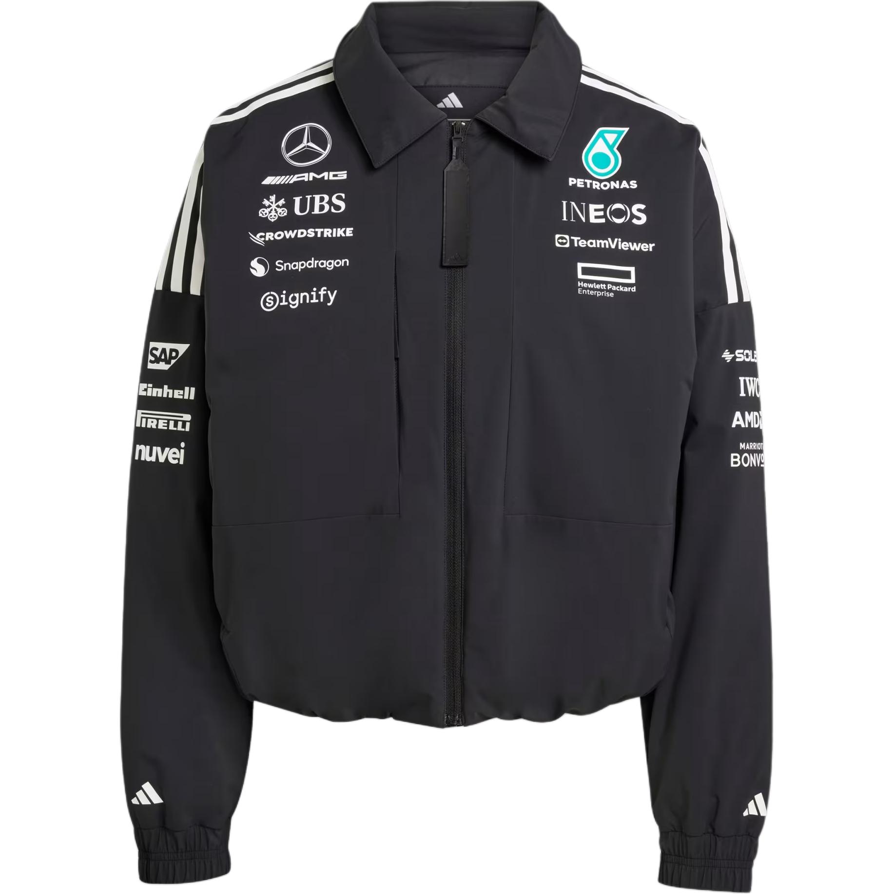 

Adidas Куртка женская Mercedes AMG Petronas F1 Team, Black/White