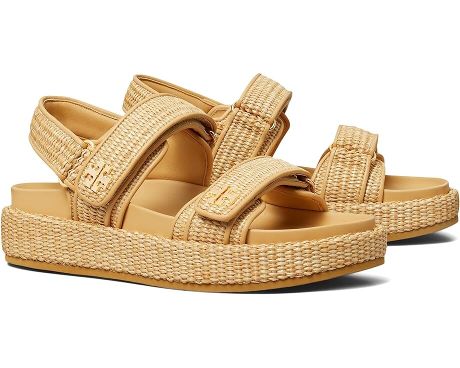Сандалии Tory Burch Kira Sport Sandal, цвет Natural Raffia