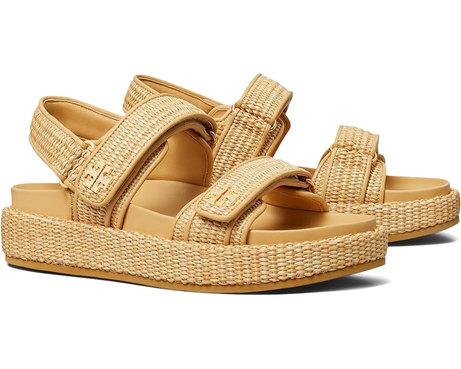 

Сандалии Tory Burch Kira Sport Sandal, цвет Natural Raffia