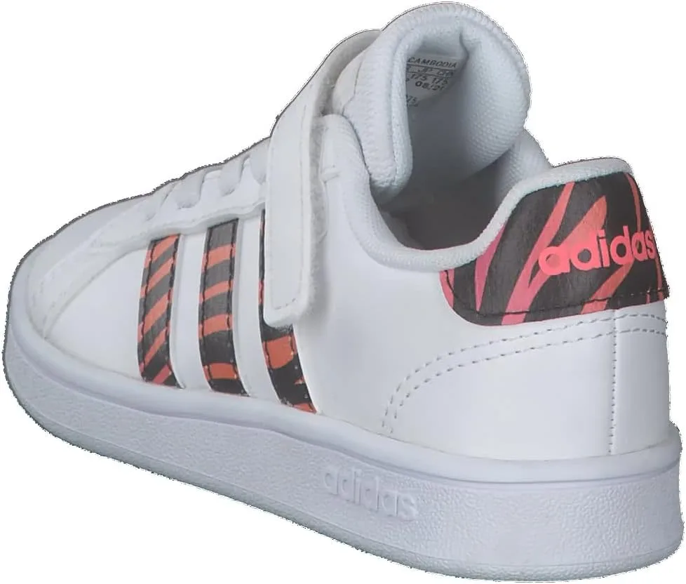 Детские кроссовки Grand Court C унисекс adidas, черный — фото 4